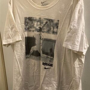Nike White Reggie Graphic Men's Tee